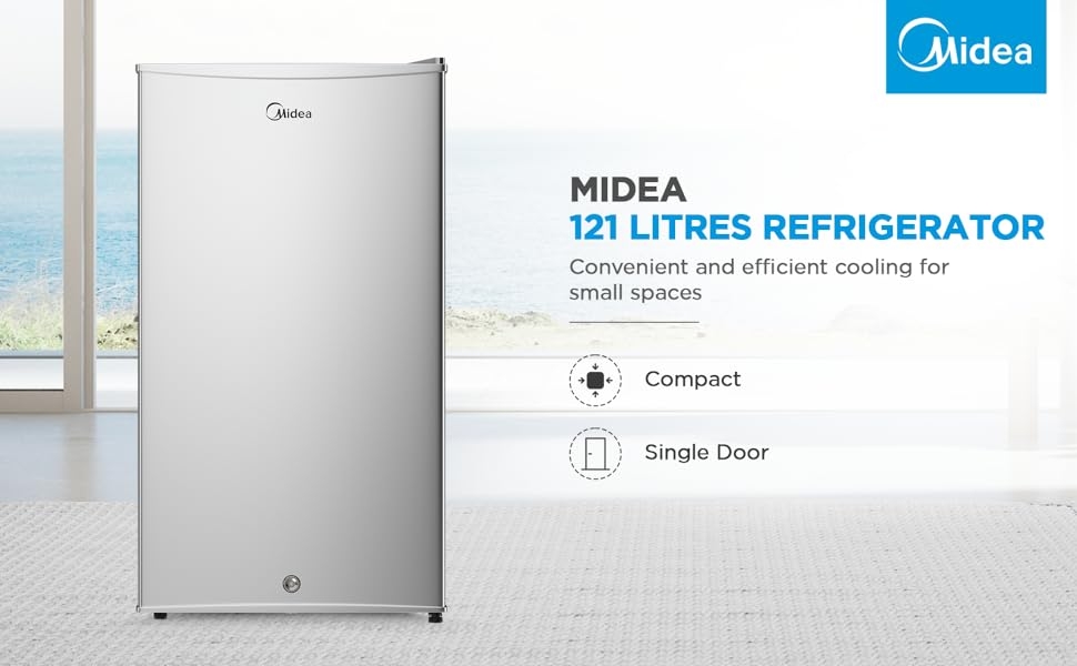 Midea 120L Single Door Refrigerator - MDRD133FGE