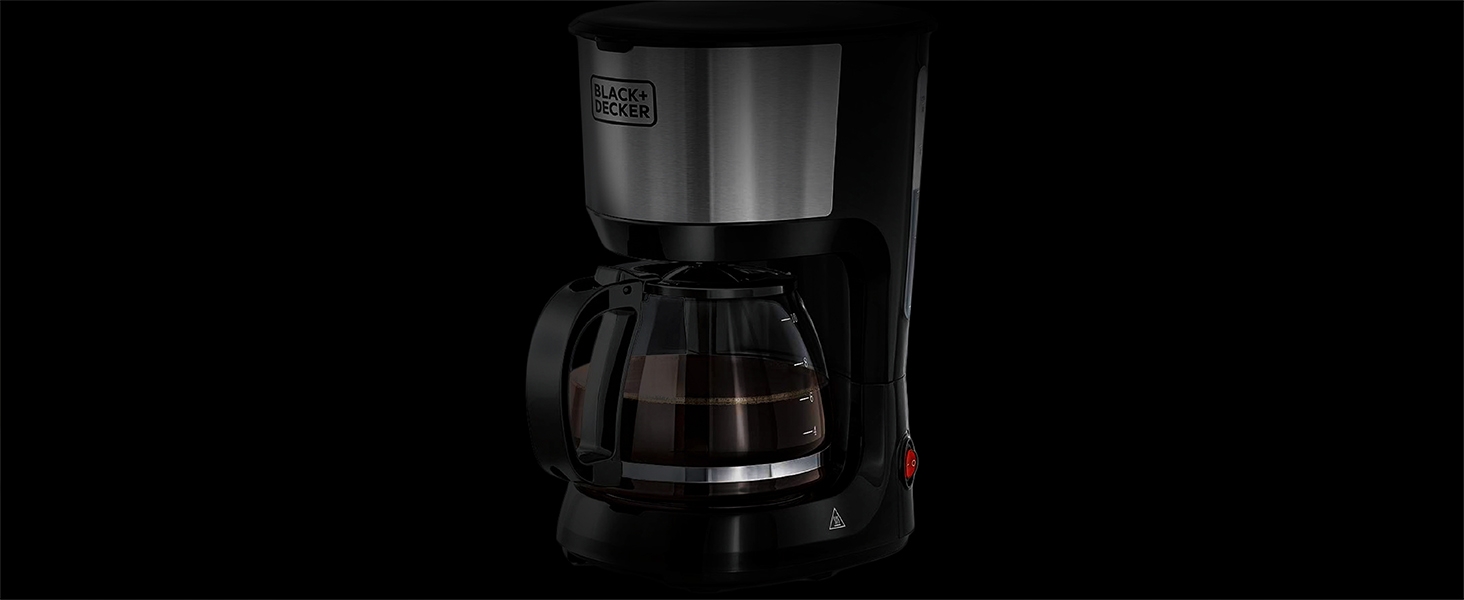 BLACK+DECKER 10-Cup Coffee Machine, Drip & Espresso - DCM750S-B5