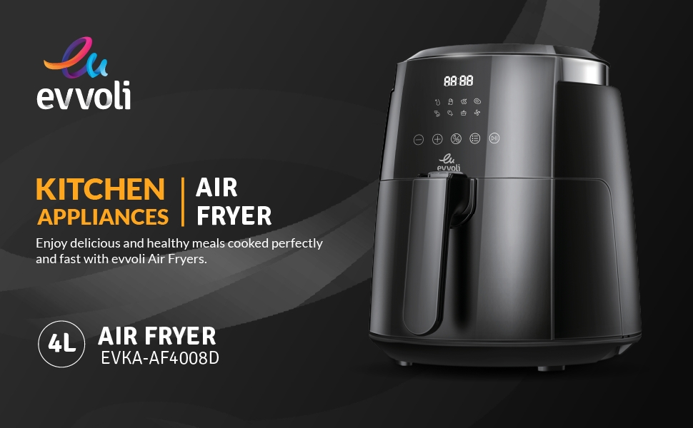 Evvoli 4L Digital Air Fryer