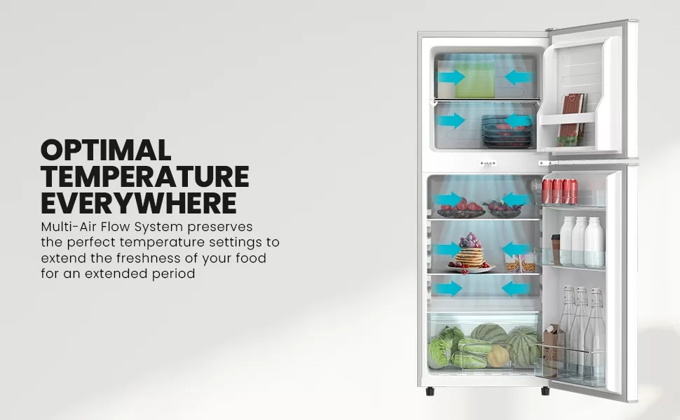 Nikai 200L Double Door Refrigerator