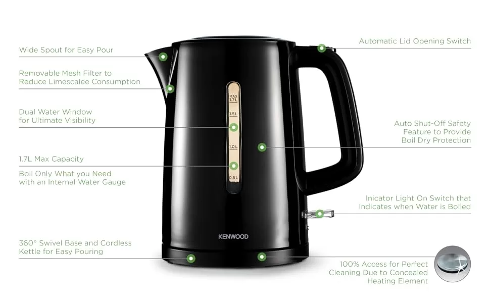 Kenwood 1.7L Cordless Electric Kettle