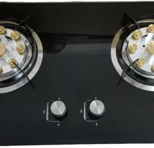 Kaufman 2 Burner Tempered Glass Gas Stove