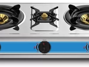 Impex 3 Burner Stainless Steel Gas Stove