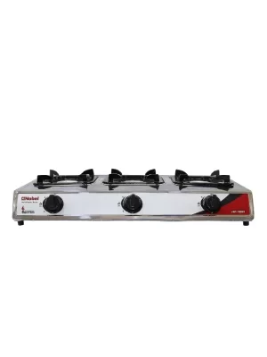 Nobel Stainless Steel 3 Burner Gas Stove