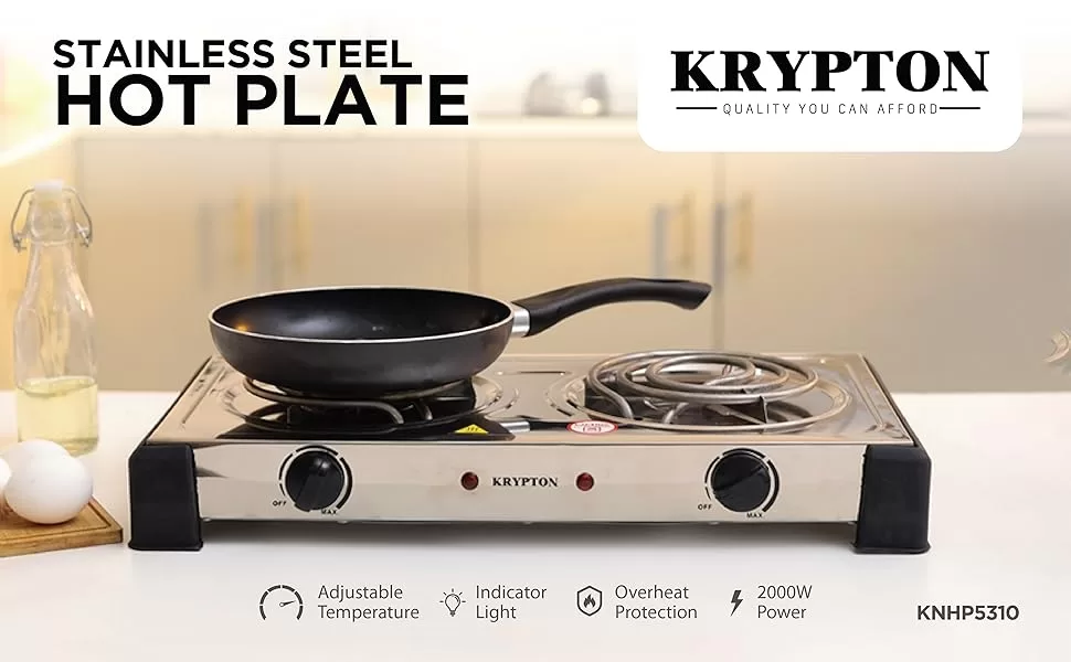  Krypton Stainless Steel 2 Burner Gas Stove